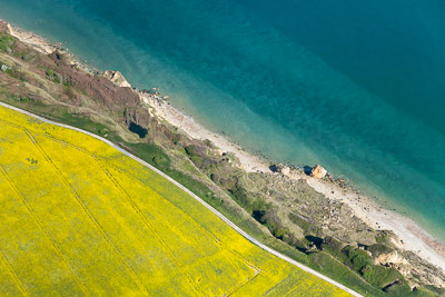 Le bord de mer en Normandie